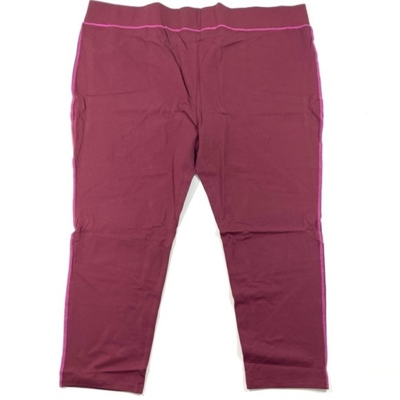 New Logo Lori Goldstein Layers Contrast Stitch Leggings Size 5X - Picture 4 of 9